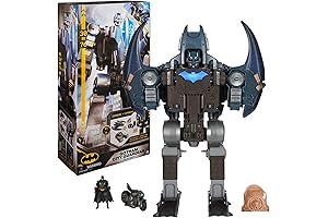 Batman Airplane: Gotham City Guardian Playset with 40+ Sounds, Lights, and Figure