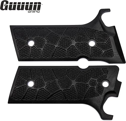 Miniatura 3 de Guuun Empuñaduras G10 súper Grippy para Beretta 92XI  92GTS tamaño completo, la textura de las escamas cibernéticas OPS hace que se pegue a tu mano