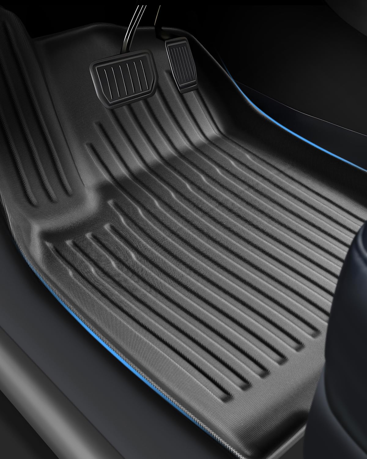 (3-Częściowy) TPE Dywaniki do Tesla Model Y Juniper 2025 2026 | Maty Podłogowa Oryginalna, Dywaniki Samochodowe z Wysokimi Krawędziami, Akcesoria Antypoślizgowymi i Wodoodpornymi