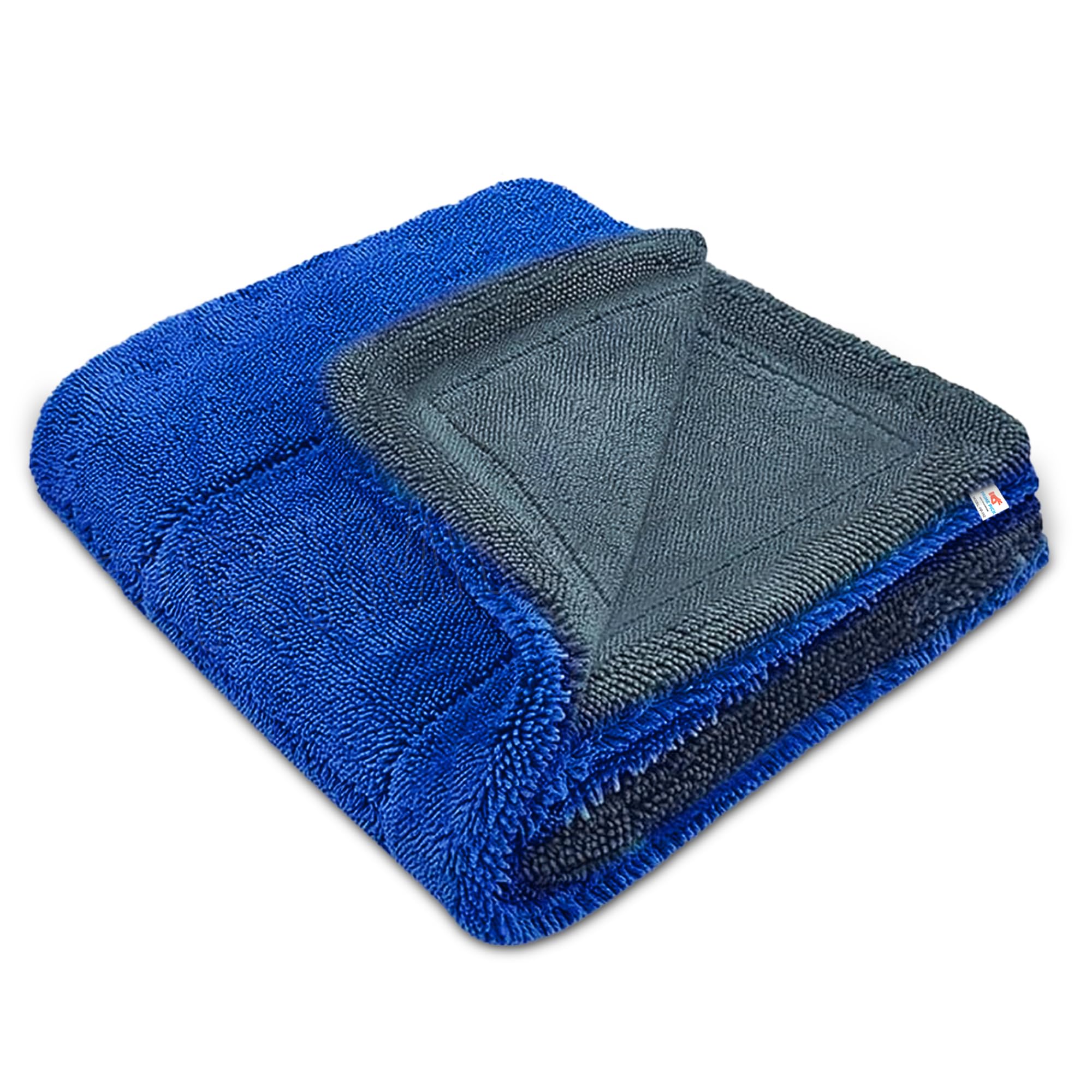PRIME PICK Microfiber Super Absorbent Cloth 1800 GSM 40X40 cms Pack of 1 Dark Blue Double-Sided Microfiber Car Cleaning Cloth Towel Set Extra Thick Microfiber Cleaning Cloths for Bike Auto Cars-image-8