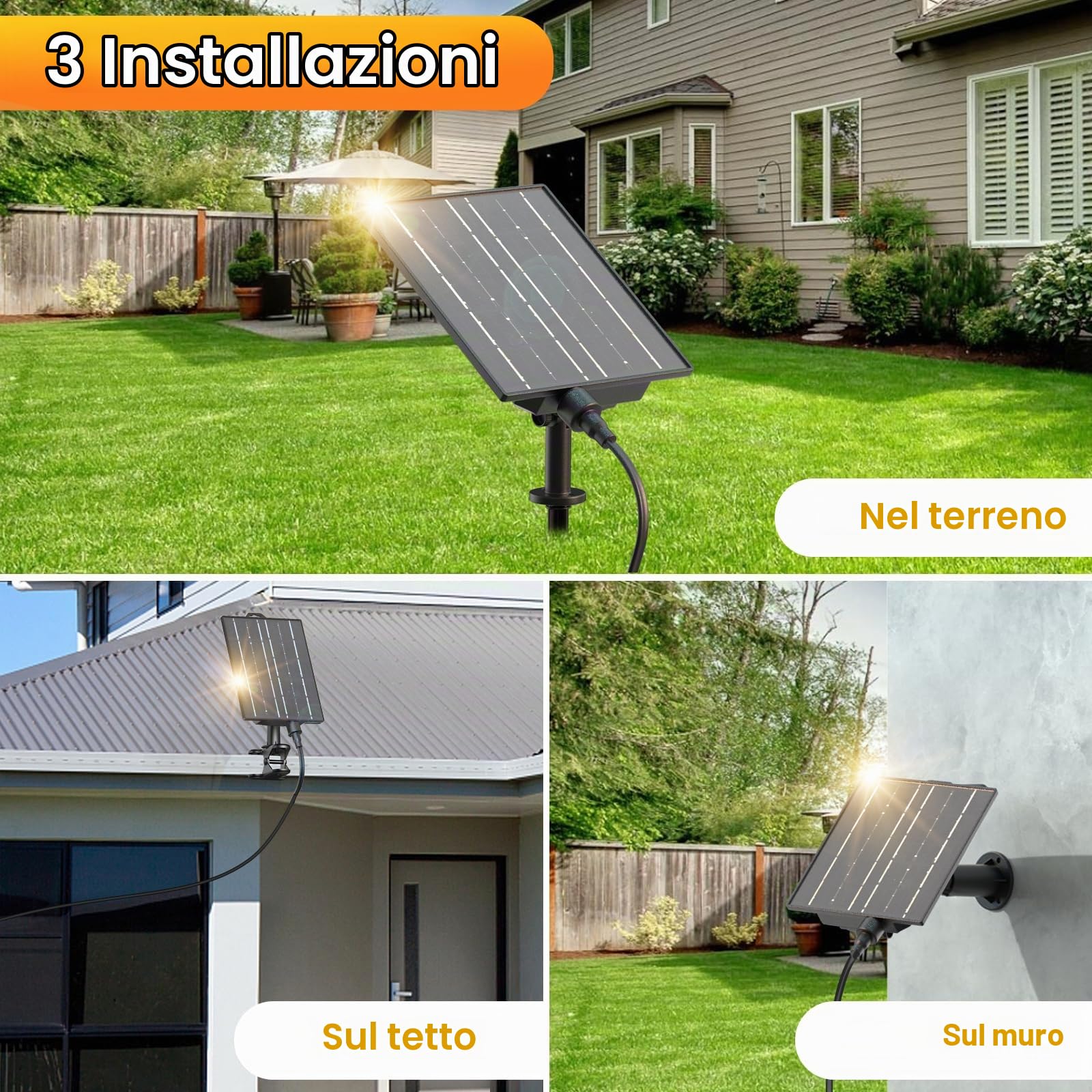 Quntis Luci da Esterno Giardino Solare, 8 Modalità di Luce 19M 25+2 Catena Luminosa Esterno con Telecomando e Timer, IP44 Impermeabile G40 LED Luci Solari da Giardino per Feste Terrazza Matrimonio
