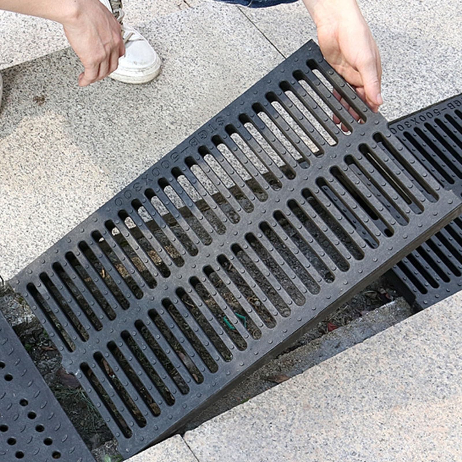 Quadratische Abflussabdeckung Edelstahl 250mm - Gully Gitter Für Garten & Terrasse