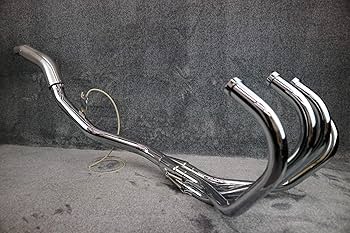 Amazon | CBX400F DJコブラ管 メッキ / 50π 鉄 4-1 マフラー