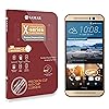 SAMAR(R) - Premium Quality Tempered-Glass Screen Protector for New HTC One M9 [GLASS.X Series SLIM] (0.23mm) Ultra Thin Lightweight Rounded Edge Hardness up to 9H (harder than a knife) - Includes Microfiber Cleaning Cloth