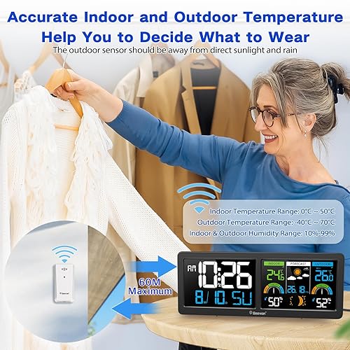 Miniatura 9 de Geevon Sensor remoto inalámbrico TX19 para exteriores 8646/23190/8688/8667/86258/86250/86268/86297/86275/86300/8614/86282/86278/86281 Termómetro de