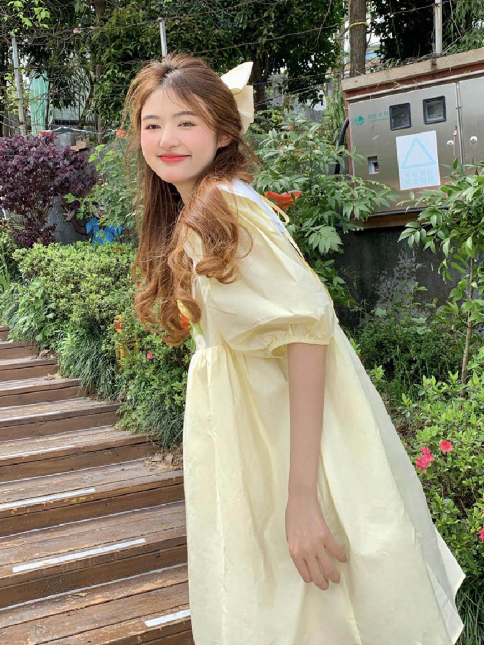 korean loose dress Sweet Tender Flying Sleeve Dresses Women Summer Loose Preppy Style Casual Simple Korean Fashion All-match Streetwear Kawaii Chic