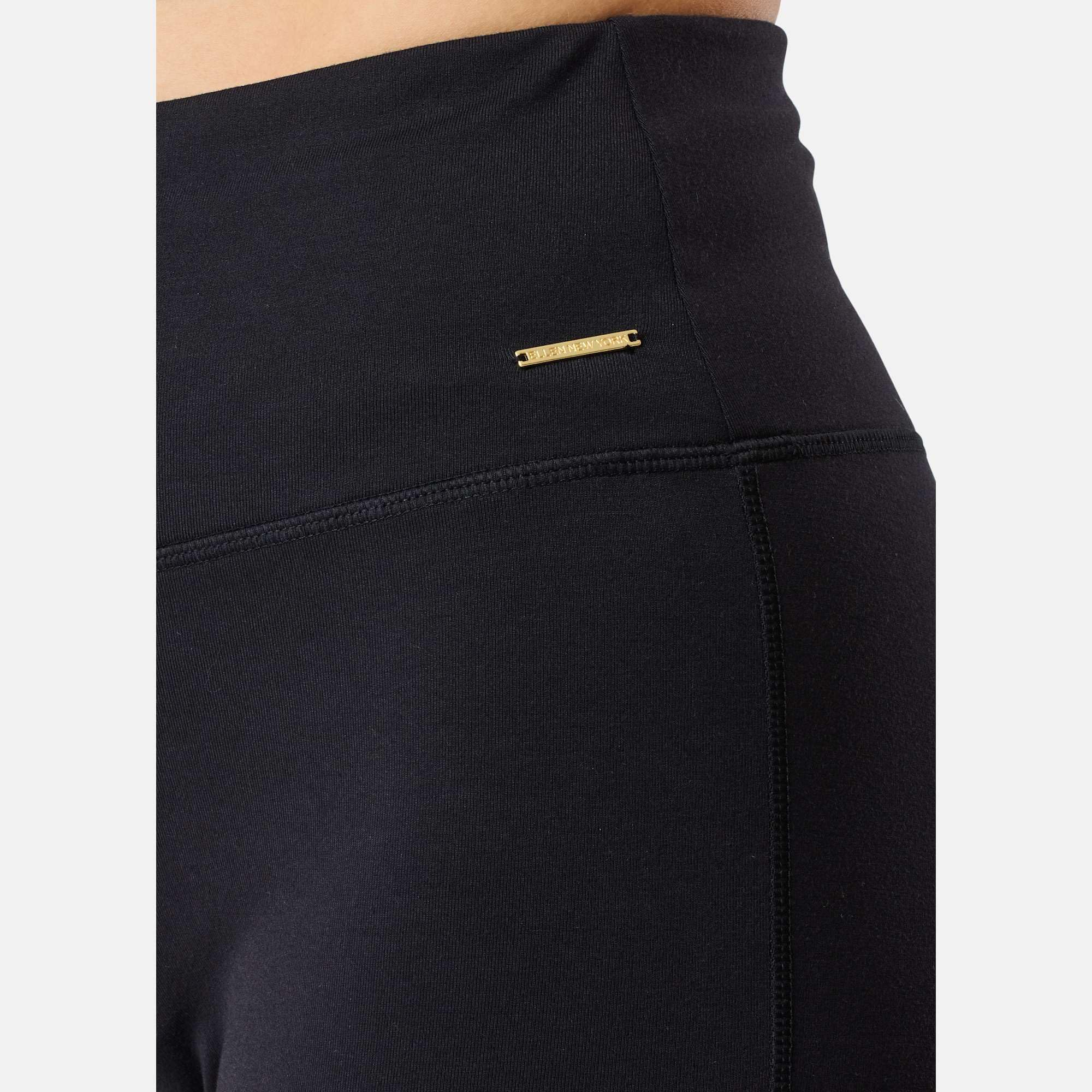 Ellen New York Miękkie Legginsy Damskie Spodnie do Jogi z Krojem Bootcut