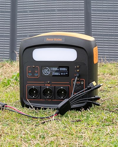 Miniatura 2 de Cable de extensión de conectores de panel solar 6 en 1, conectores hembra y macho de panel solar 14AWG a XT60 Anderson 4 cables adaptadores de CC