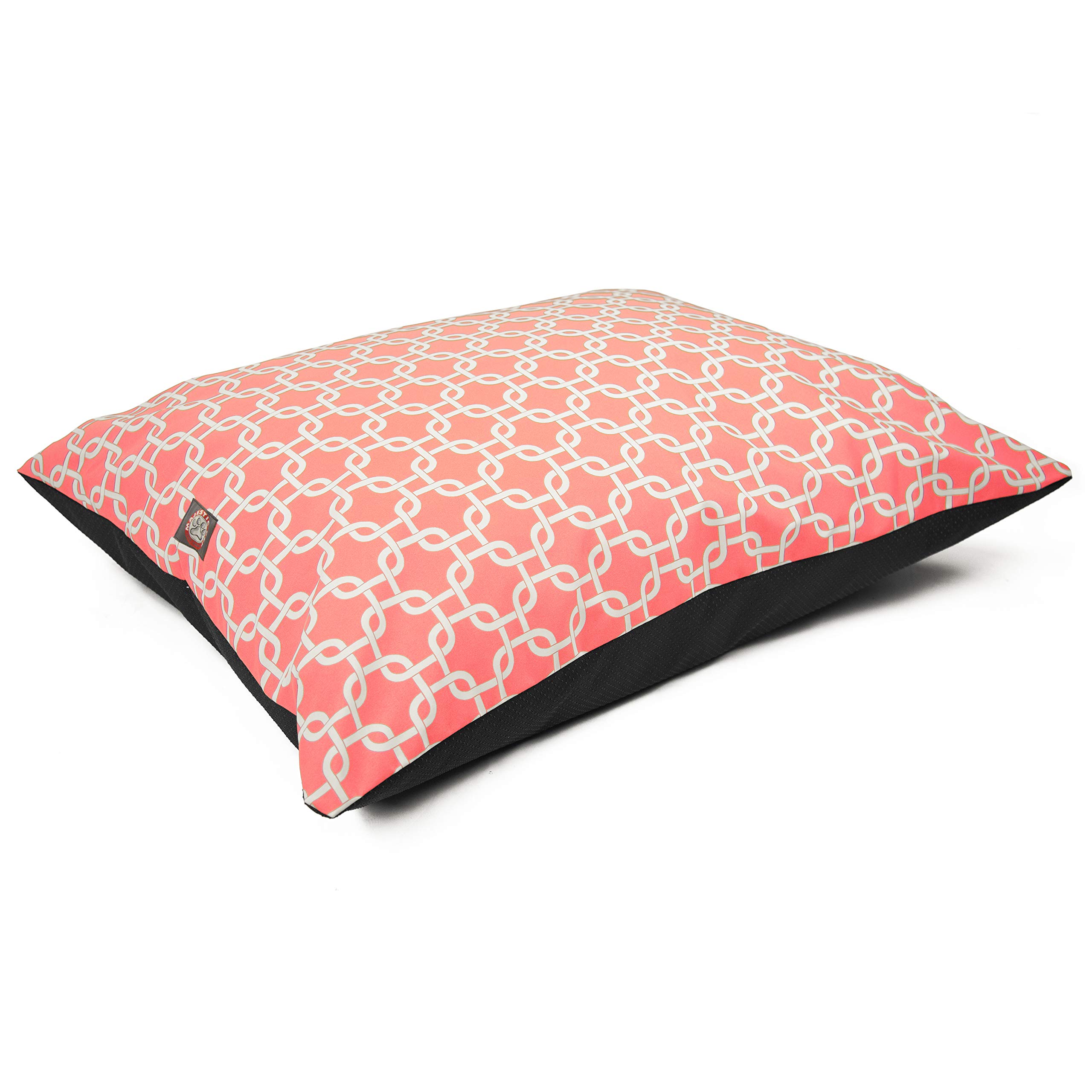 Majestic Pet Washable Non-Slip Comfy Pet Bed Medium Dog Crate Bed 35 x 28 Inch Coral