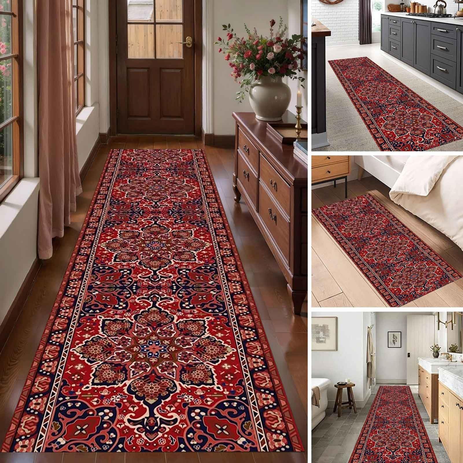 Tapis longs de 4m anti-bruit pour couloir étroit et décoration de sol