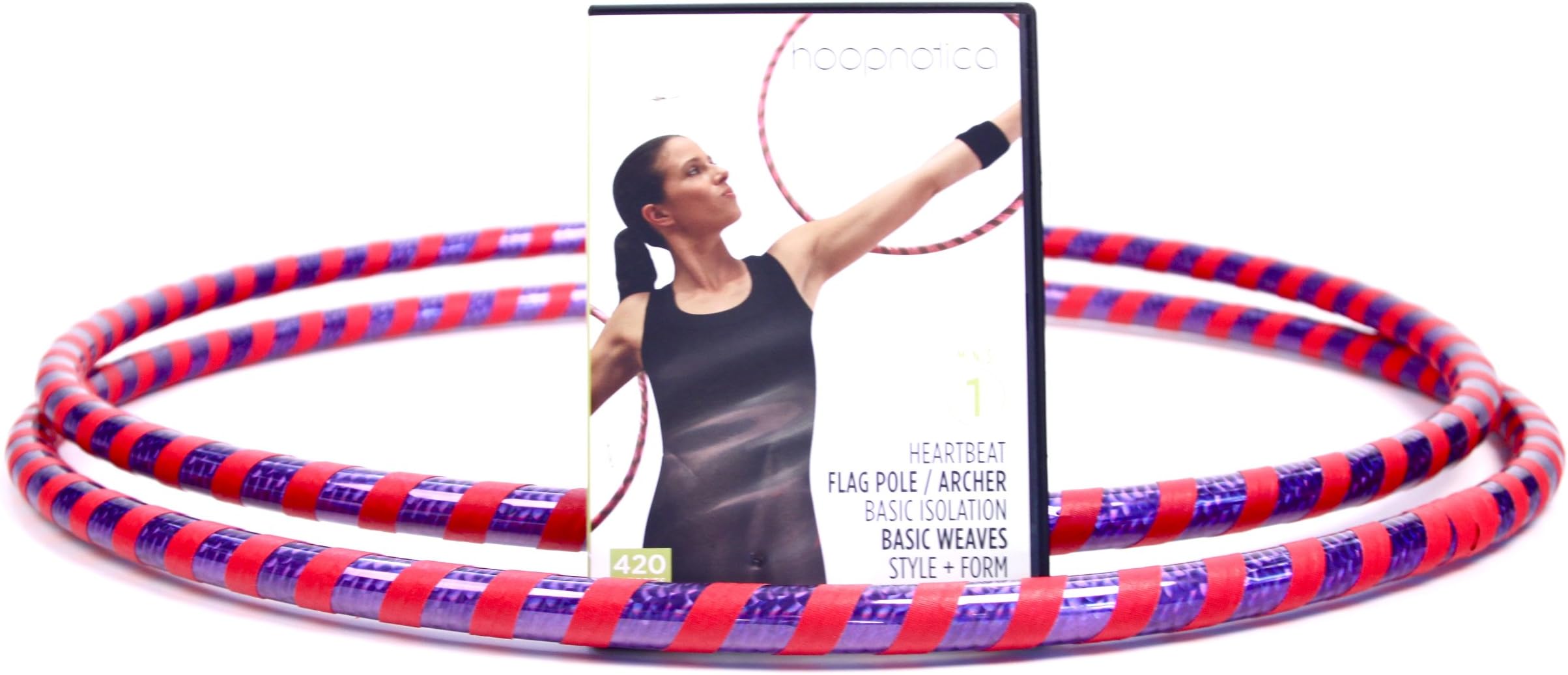 Fitness Arm Hoop Minis Starter Kit (incl. Mini Hula Hoop Pair, Minis DVD Level 1)