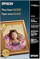 Epson Papel fotográfico brilhante, 10 x 15 cm, 50 folhas (S041809)