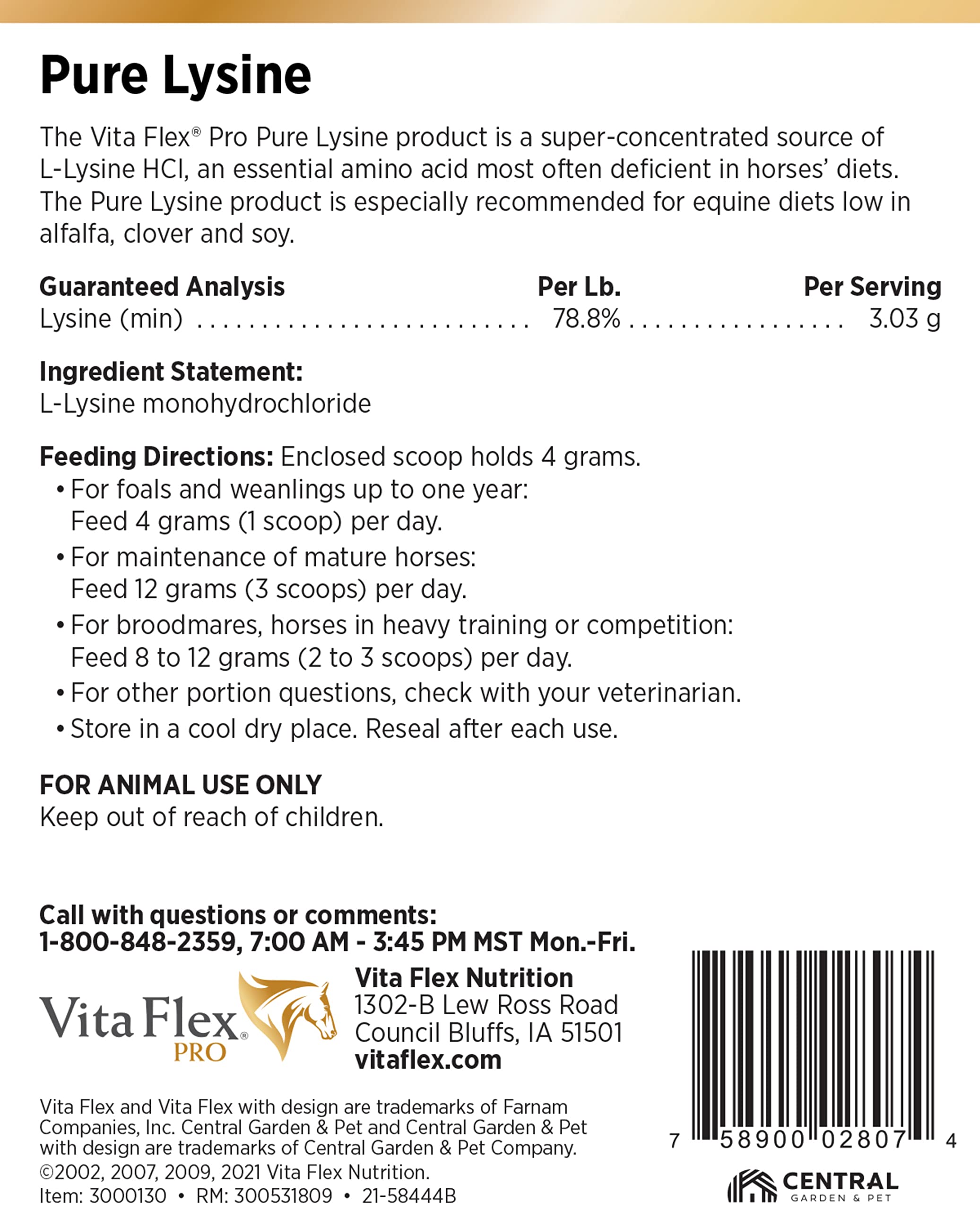 Vita Flex Pure Lysine, 151 Day Supply, 4 lbs — Amazon image 7