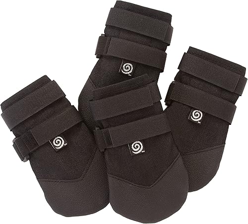 Ultra Paws Rugged Dog Boots Paw Protectors for Small Medium and Large Dogs Nonslip Reinforced Sole Protection Water Resistant Adjustable Reflective