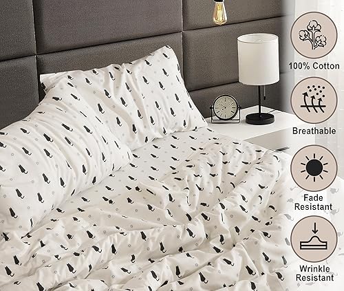 Miniatura 3 de RUVANTI - Sábanas de franela tamaño California King, 100% algodón cepillado, bolsillos prof. de 16 pulg (se adapta hasta 18 pulg), transpirables,