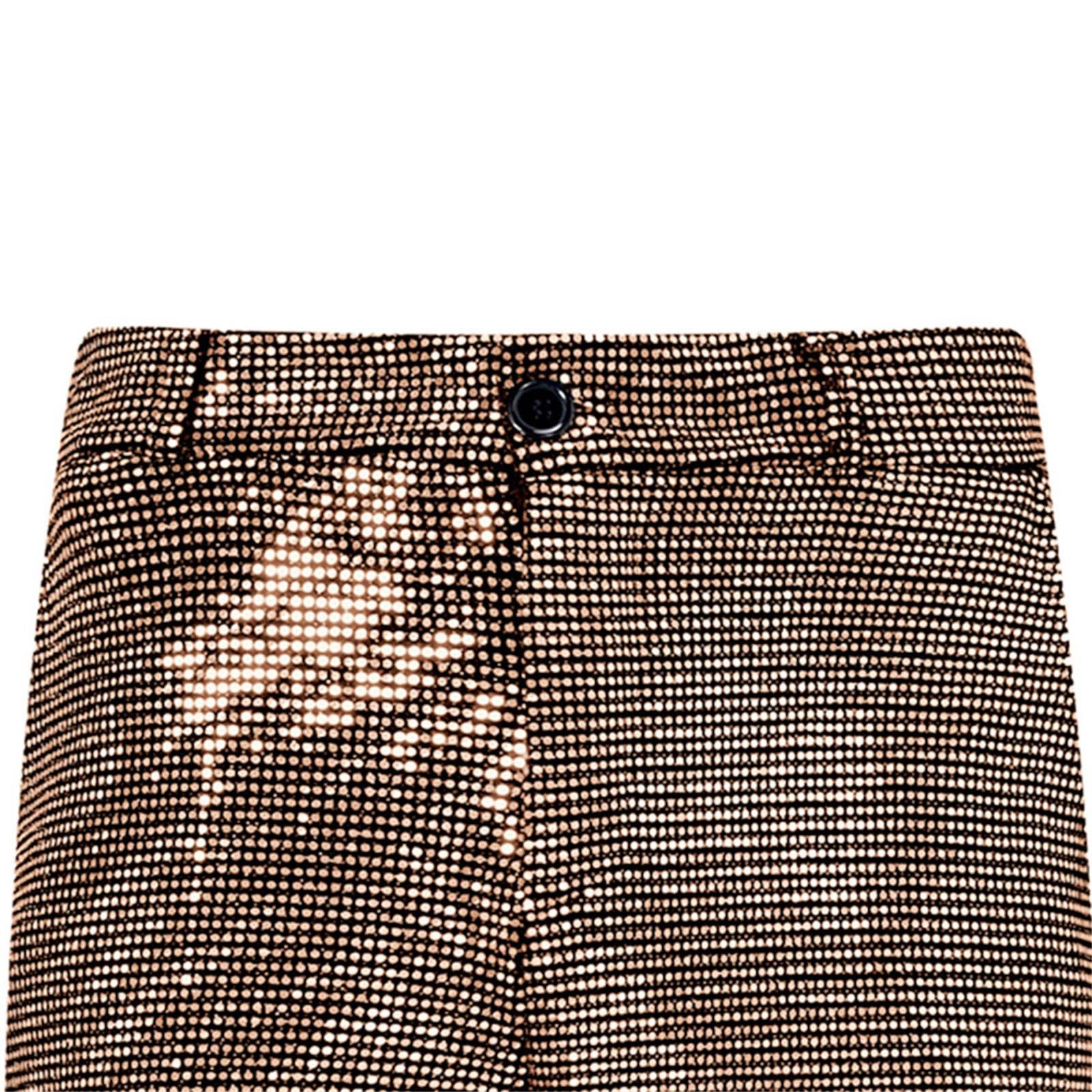 Glitzer Hose Schlaghose Damen 70er Weites Bein Tanzhose Metallic Hohe Taille Paillettenhose Stoffhose Elegant Silvester Outfit Hippie Goldene Disco Clubwear-Hose Glitzerhose Freizeithose