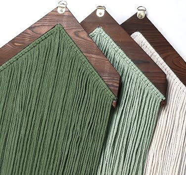 UXORSN 3PCS Macrame Wall Hanging Arrow Tassel Tapestry Boho Wall Decor