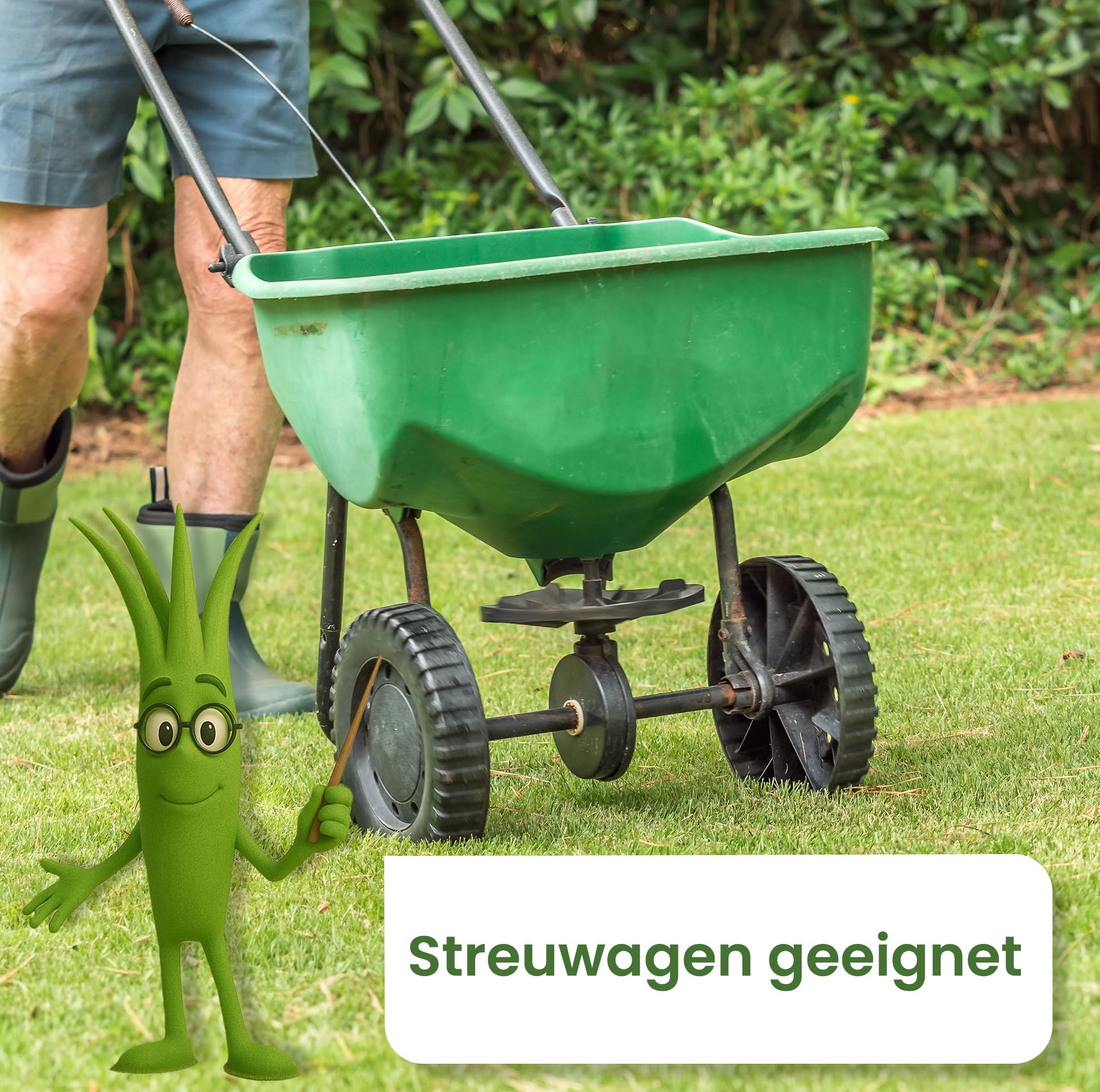 Grünling A&G-heute 25kg Eisendünger Granulat Rasendünger | Eisen-2-Sulfat | Frühjahr Herbstbeginn | Für ca. 1000m² Rasenfläche für sattes kräftiges dichtes Grün