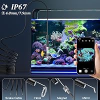 Ennovor 1920 HD endoszkóp kamera 8 LED-del, vízálló IP67, 5 méter, Android iOS 4