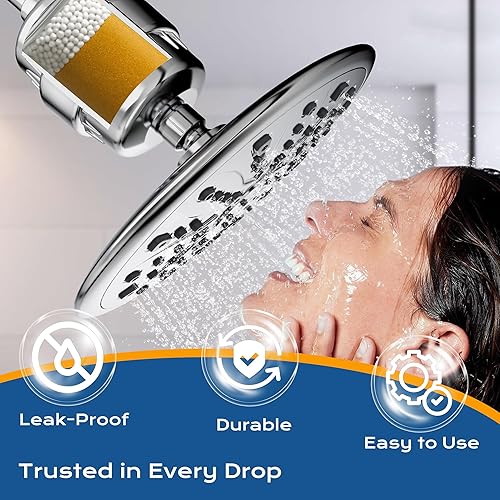 Miniatura 5 de Replacement Shower Filter for HammerHead Showers - 2 Pack - KDF High Output Filter Targets Chlorine & Heavy Metals, Improves Skin & Hair Health