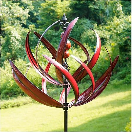 Amazon.com: Cyan Oasis Yard Garden Wind Spinners - Large Outdoor Metal