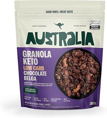 Granola Hart's Natural Keto Belgian Chocolate 300g Sem Açúcar