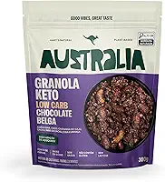 Hart's Natural Granola Australia Keto Low Carb Belgian Chocolate | Granola Sem Açucar, Sem Lactose, Sem Glúten, Vegano | 100% Natural | Alto em Fibras | 300g