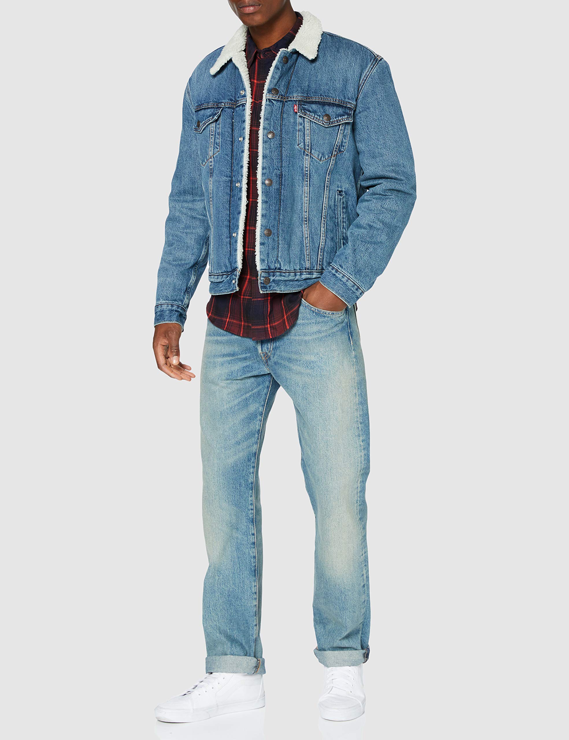Levi's Type 3 Sherpa Trucker Kurtka Mężczyźni,Fable,L