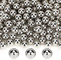 Vista 28 de Suream Cuentas para brochas de maquillaje, 1300 unidades, cuentas redondas negras, sin agujeros, de 0.315 in/0.31 pulgadas, perlas de relleno