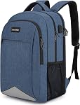 Laptop Backpack for Men,Water Resistant Travel Laptop Backpack with USB Charging Port,Anti Theft College School Backpack