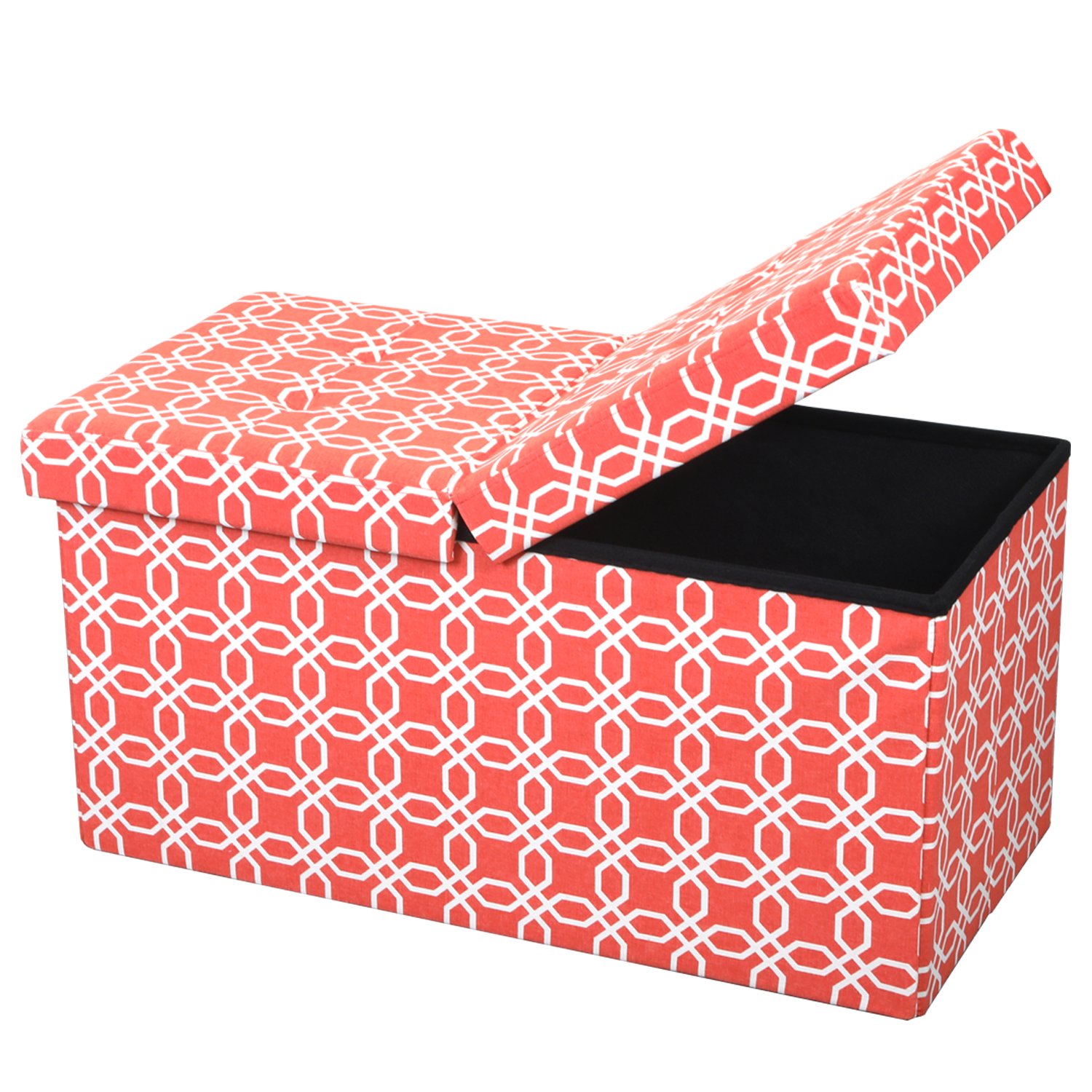 Buy Otto & Ben Folding Storage Smart Lift Top Mid Century Upholstered