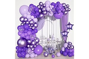 Ouddy Life Purple Balloon Arch Garland Kit: Enchanting Decor for Unforgettable Celebrations
