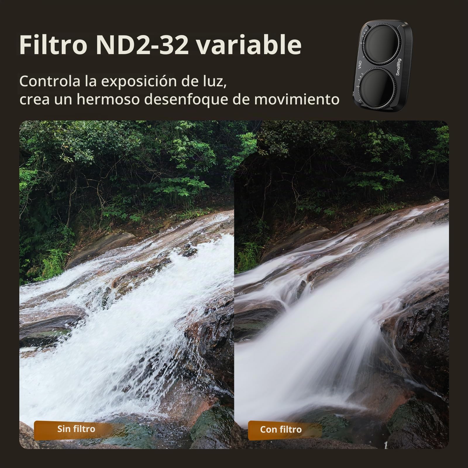 SMALLRIG Kit filtros para dji para Osmo Pocket 4P, 3 filtros - 6649