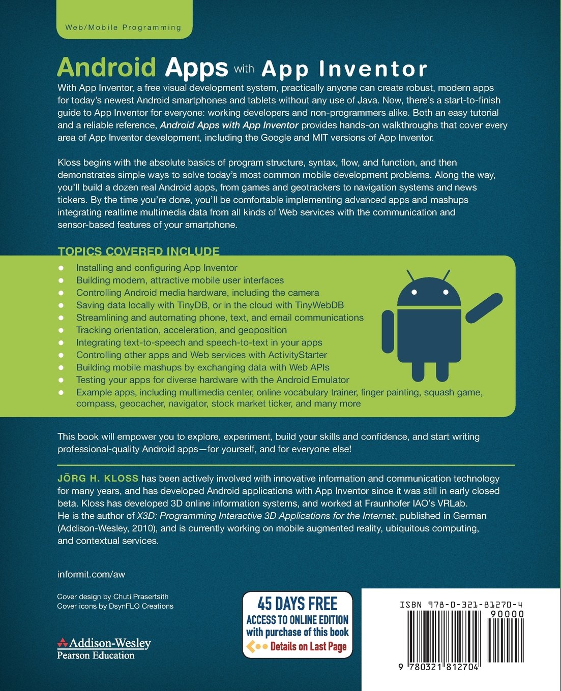 Android Apps with App Inventor: The Fast and Easy Way to Build Android Apps