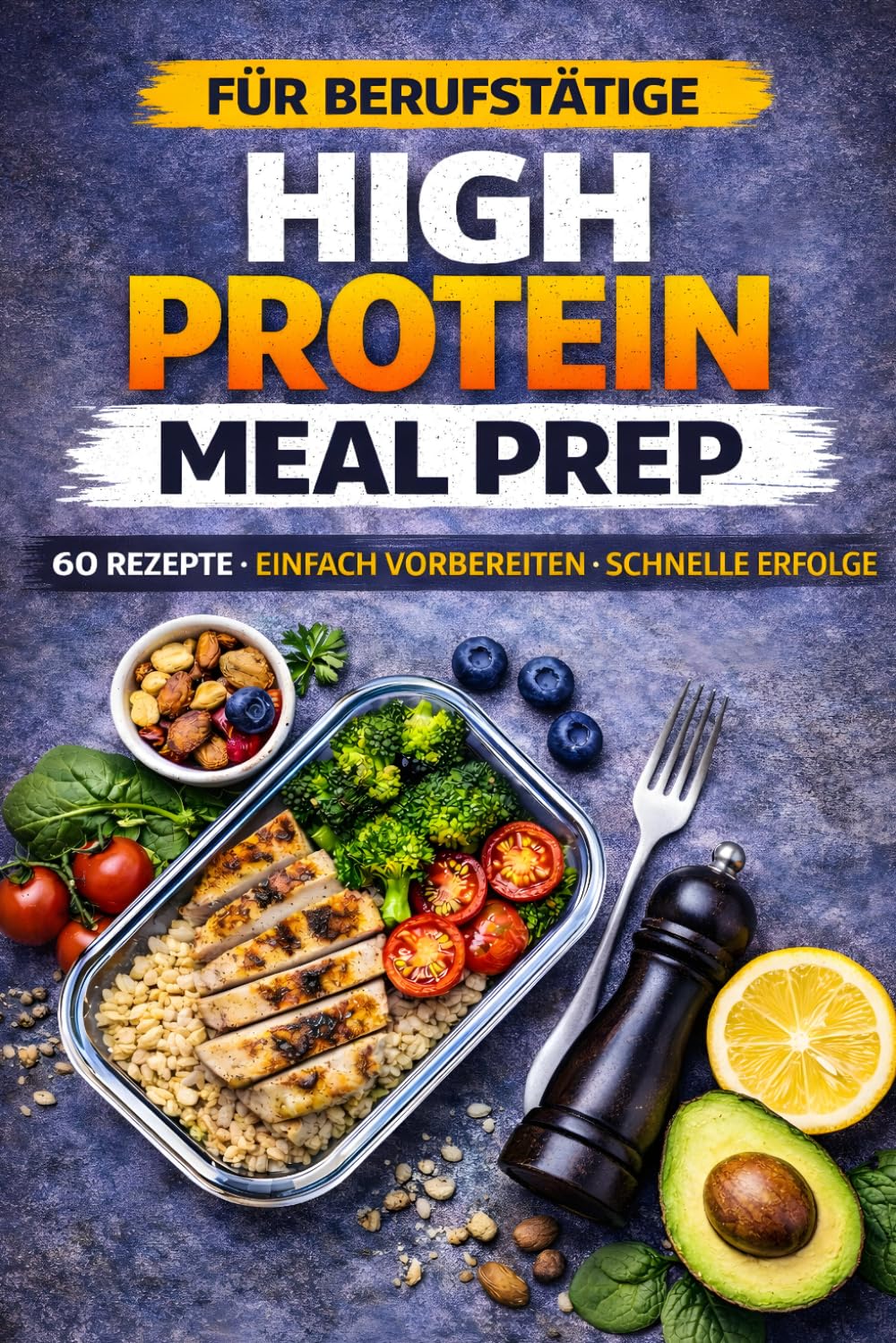 High Protein Meal Prep für Berufstätige: 60 schnelle Rezepte unter 30 Minuten mit Makronährstoffangaben für eine einfache gesunde Ernährung im Alltag