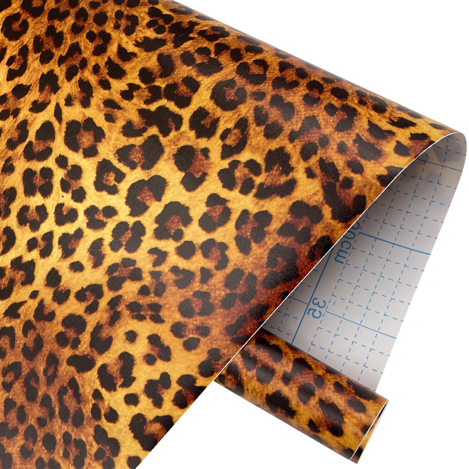 Papier peint léopard 6m revêtement amovible étagère maquillage