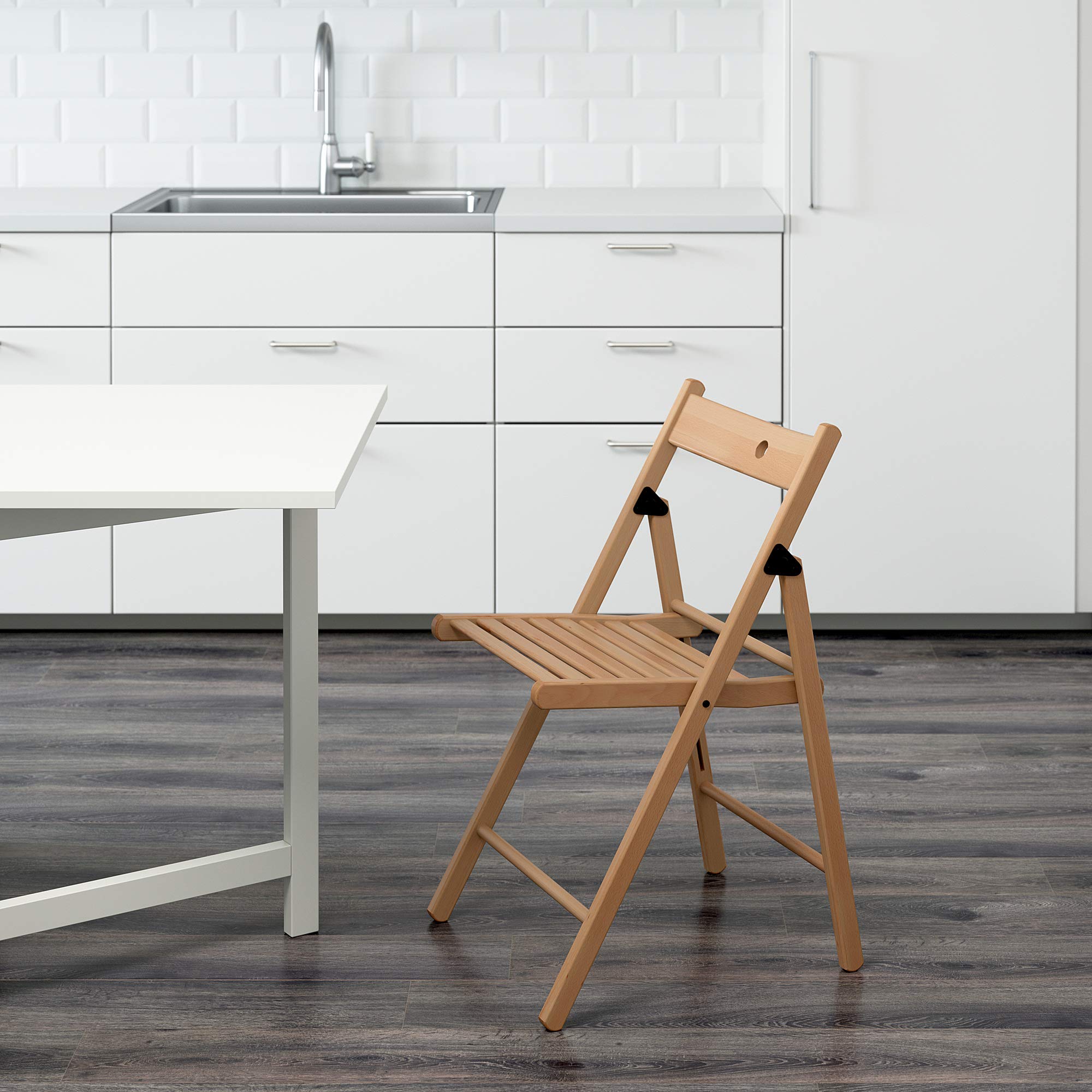 Ikea TERJE Folding chair in beech : Amazon.com.be: Home & Kitchen