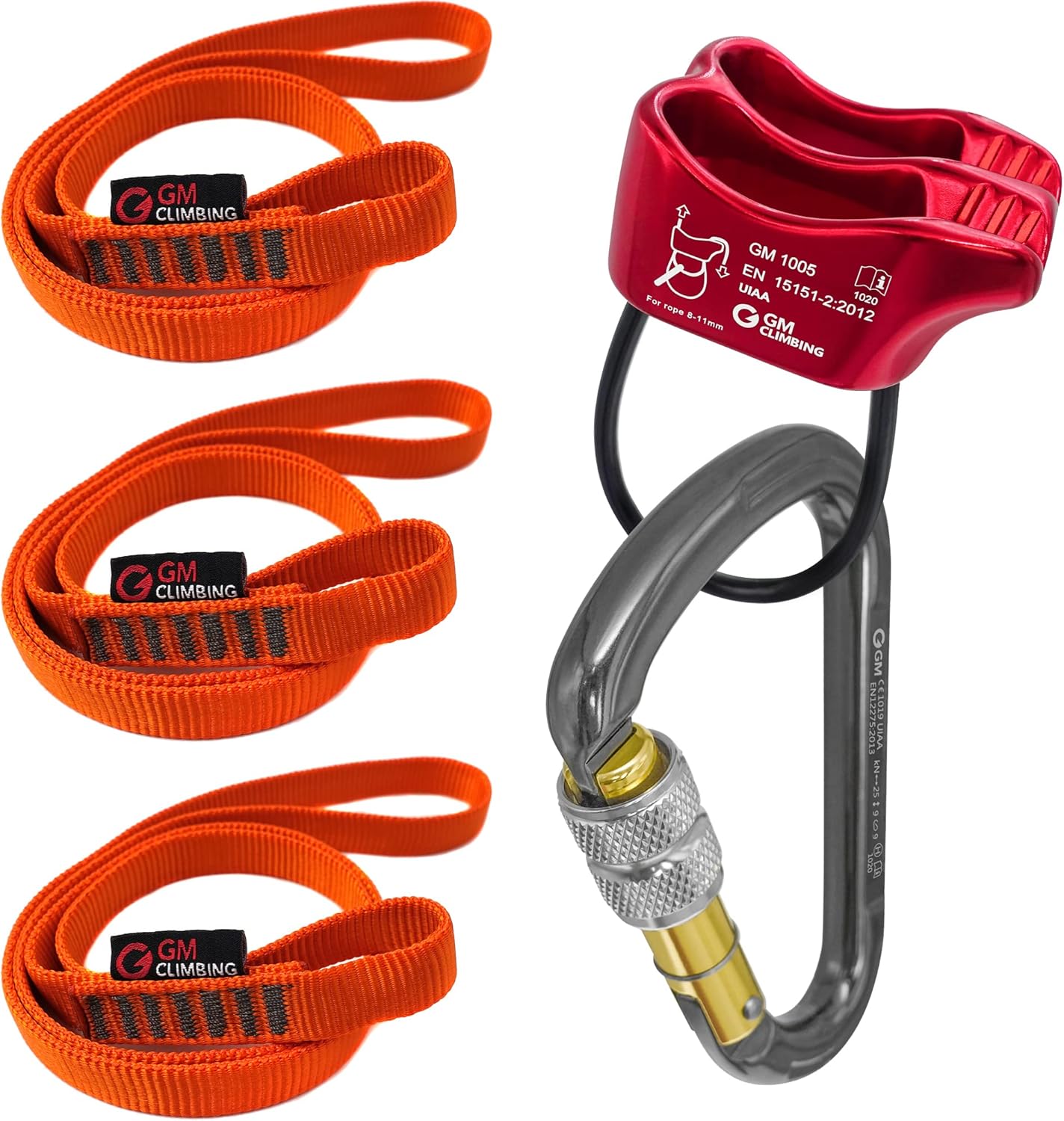 GM CLIMBING Pack of 3 16mm Nylon Sling Runner 60cm