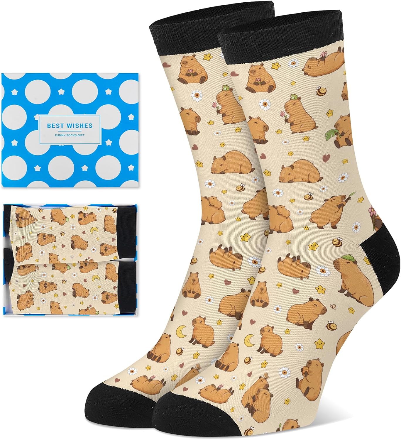 Novelty Socks for Men Women, Funny Cute Crew Socks, Unisex Everyday Wear