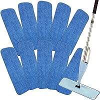 Vista 8 de Cabezales de repuesto para trapeador de microfibra de 18 pulgadas compatibles con Bona, lavables y reutilizables, almohadillas de limpieza