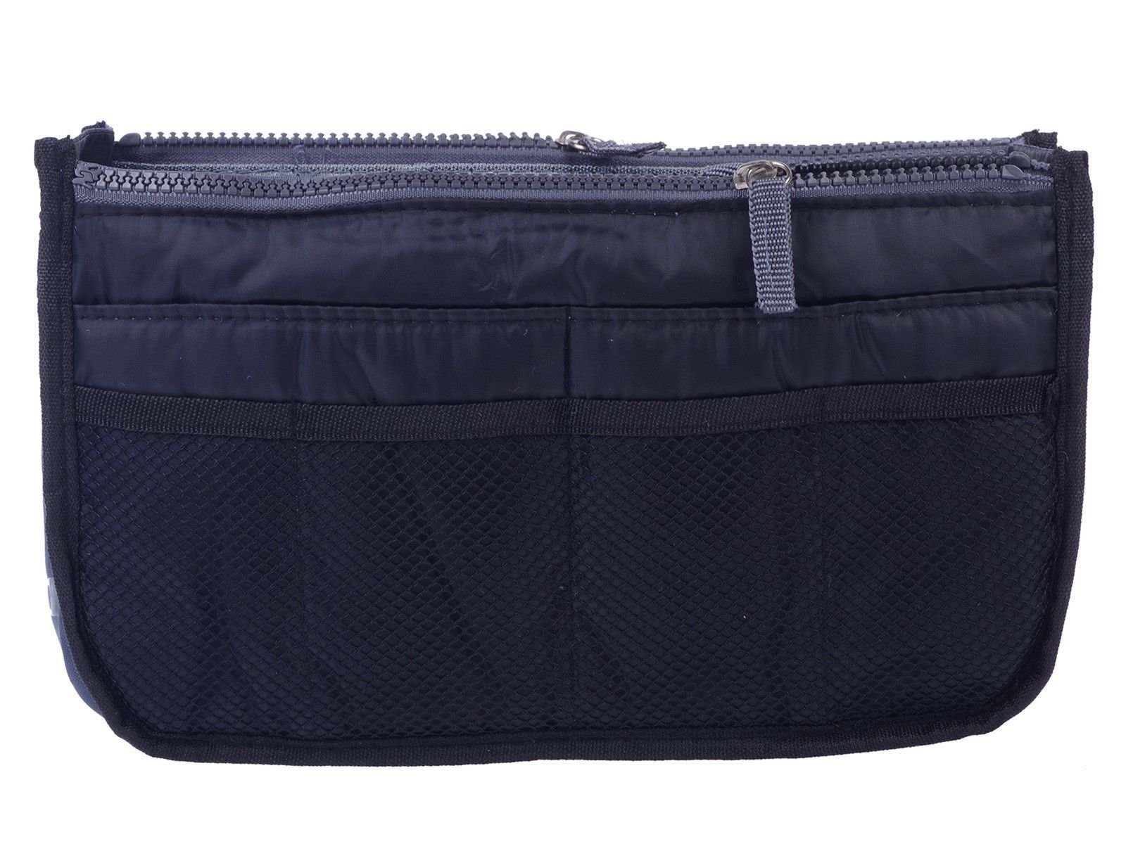 SGirl Purse Organizer Insert Multi-function Cosmetic Storage Bag in Bag (Black)