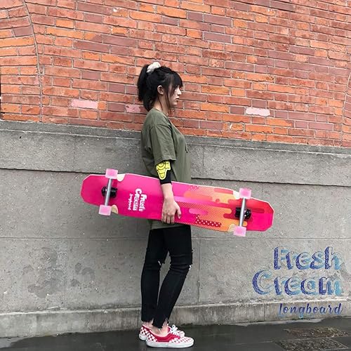 Miniatura 6 de WHOME Longboard - Tablas largas de 44 pulgadas para adultos, adolescentes, niñas, niños, principiantes, profesionales, freeride freeride de estilo