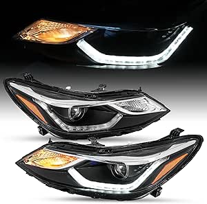OEMASSIVE Headlights Pair Of Halogen Headlights For 2016-2019 Chevy Cruze Sedan – Left & Right, Chrome Housing OEMASSIVE Replacement Headlights - Foto 3