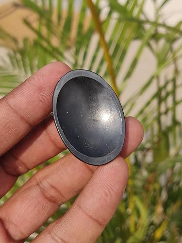 Miniatura 2 de Shungita - Piedra de cristal para el pulgar y la preocupación del pulgar, lágrima de reiki, piedras curativas de bolsillo para la ansiedad, alivio