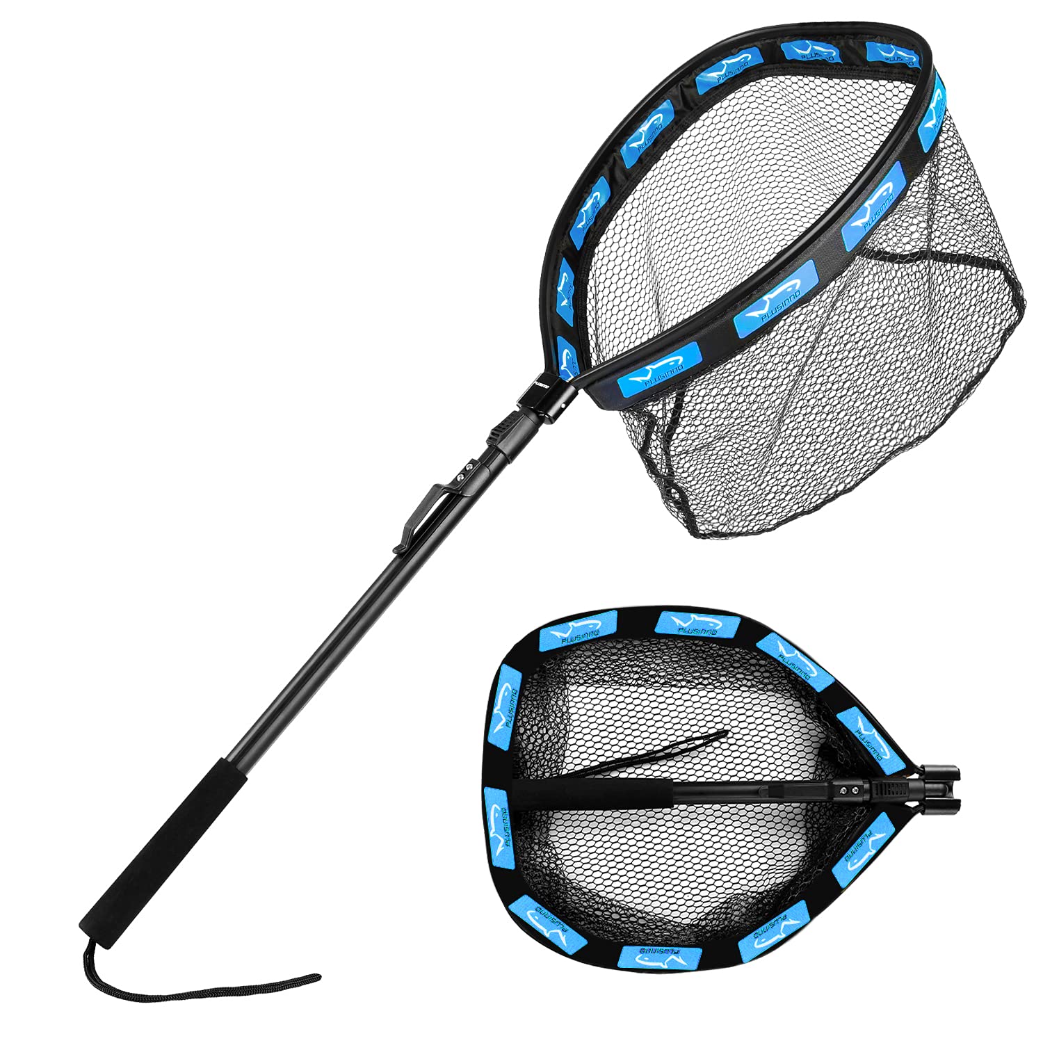 Buy Floating Fishing Net Folding Landing Net with Telescopic Pole