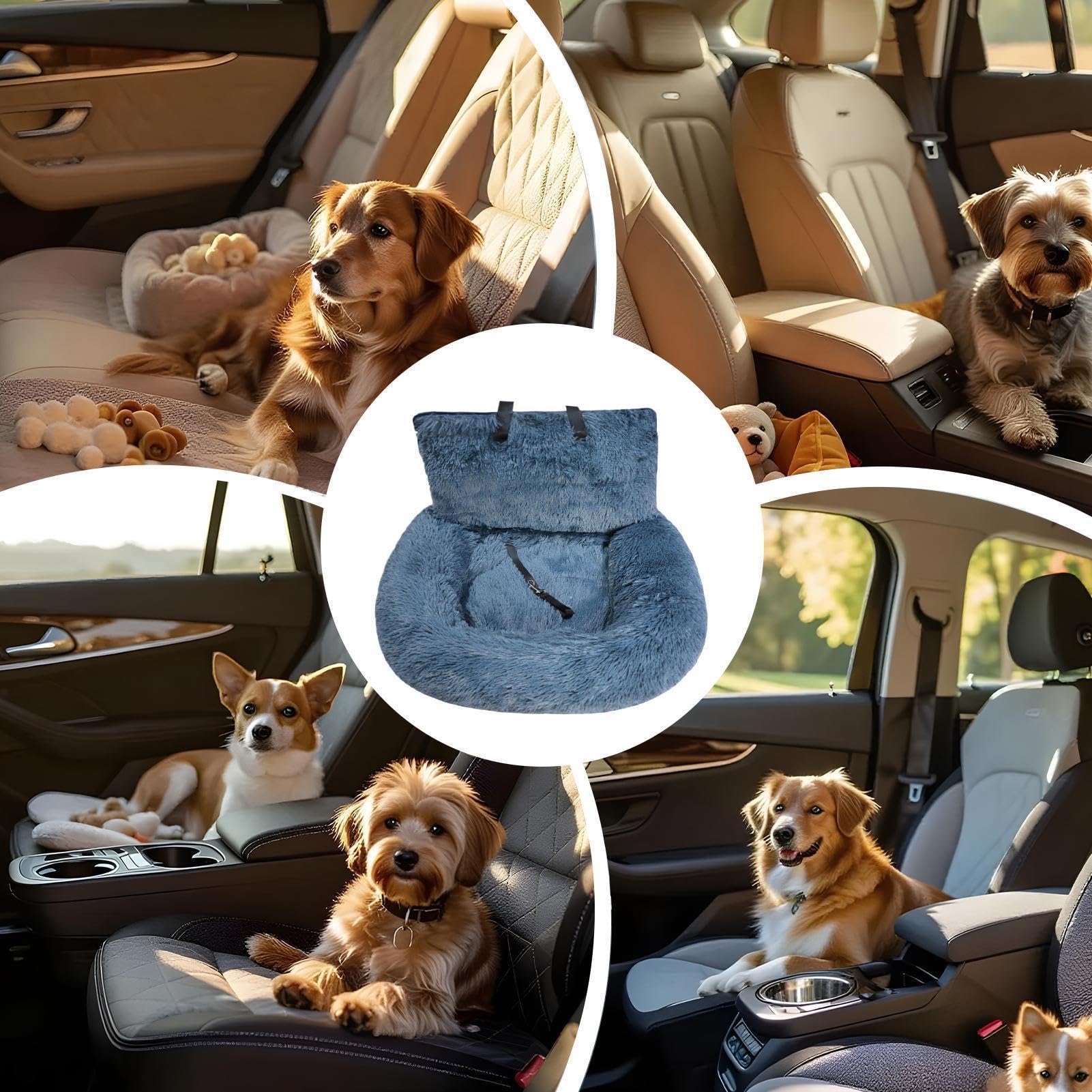Hunde-Autositz Tragbares Waschbares Kissen Reisebett Mittelgroßes Fahrzeug | Großes Katzen-Autositz-Reisekissen Welpen Kätzchen Lkw Für Roadtrip Urlaub Camping Abenteuer Tierarztbesuche