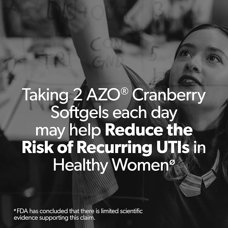 AZO Cranberry Pills for Women & Men, Urinary Tract Health, 100 Softgels image 3