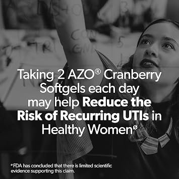 AZO Cranberry Pills for Women & Men, Urinary Tract Health, 100 Softgels