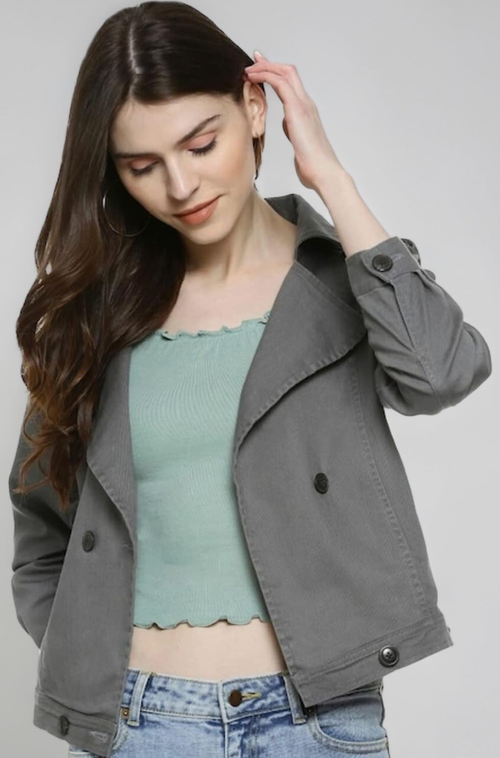 Women’s Cotton Jacket Relaxed Fit For Casual Wear | Full Sleeve | Latest Stylish Wear Cotton Jacket Crafted With Comfort Fit And High Performance For Everyday Wear