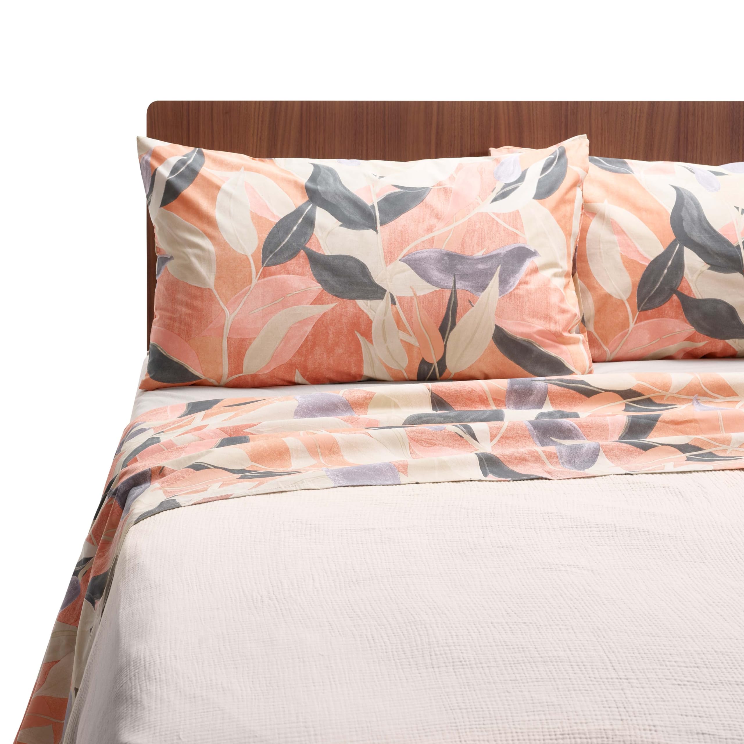 GUZZINI Classic - komplet pościeli bawełnianej perkalowej z prześcieradłem na łóżko queen size 180 x 280 cm + 1 prześcieradło z gumką, pokrowiec na materac na łóżko podwójne 125 x 200 cm, materac 30